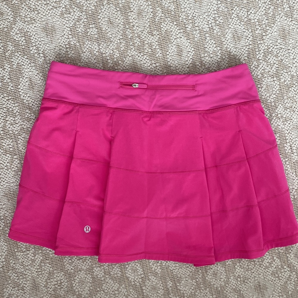 Lululemon pace rival skirt sonic pink